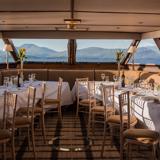View from inside the Silver Dolphin with Sweeney Cruise Co.