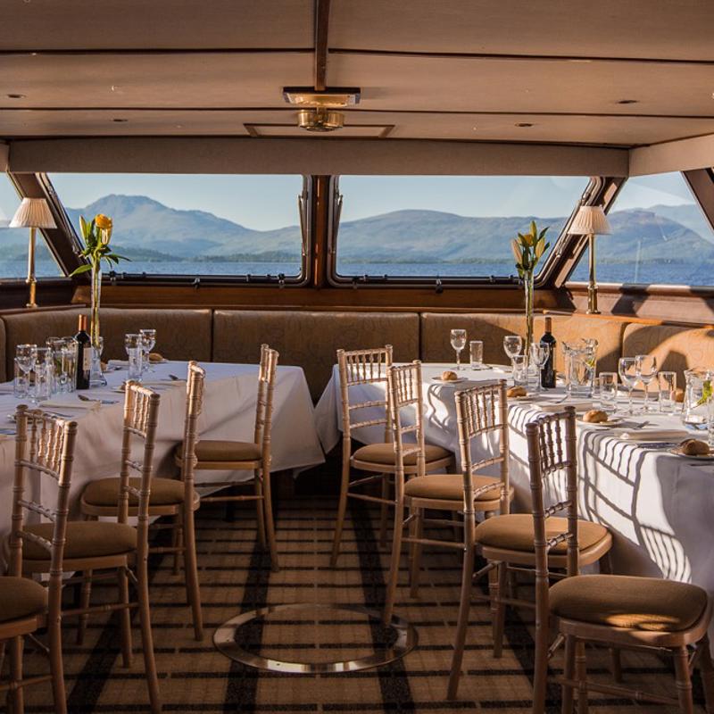 View from inside the Silver Dolphin with Sweeney Cruise Co.